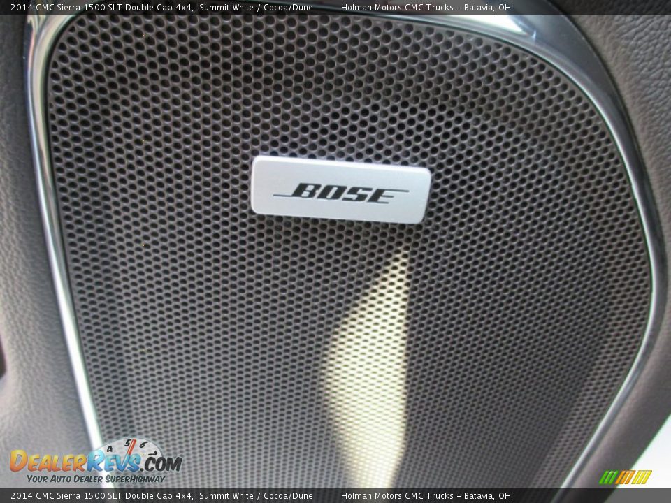 2014 GMC Sierra 1500 SLT Double Cab 4x4 Summit White / Cocoa/Dune Photo #29