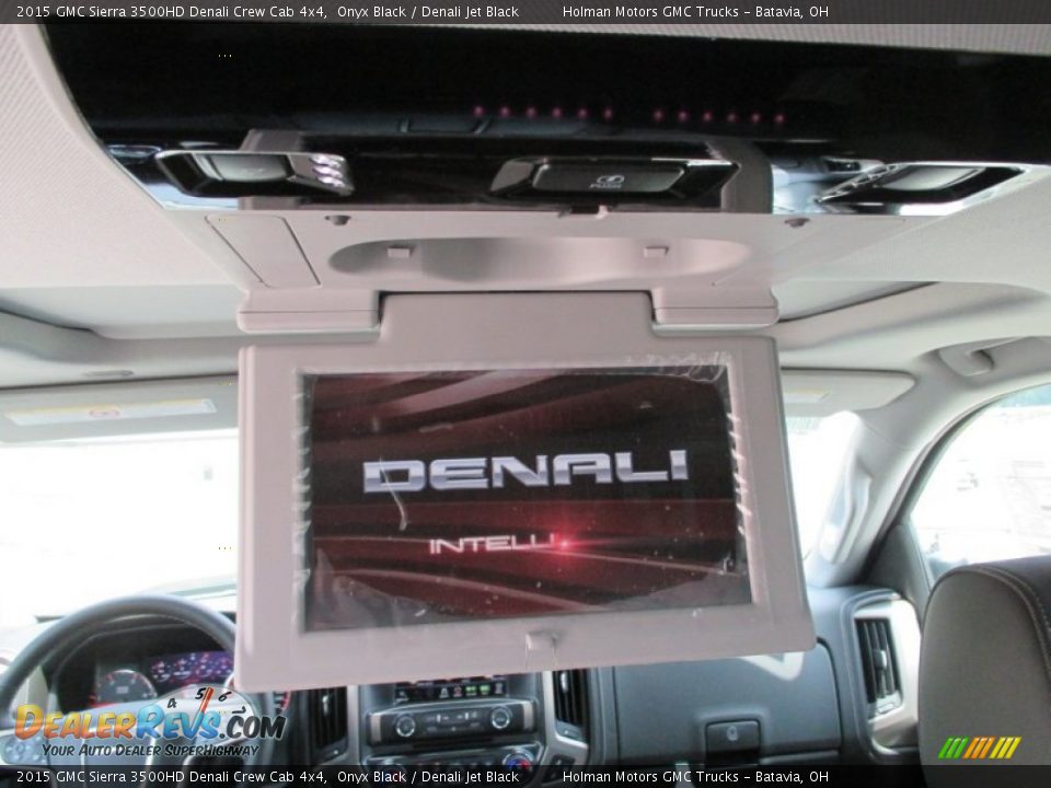 2015 GMC Sierra 3500HD Denali Crew Cab 4x4 Onyx Black / Denali Jet Black Photo #33