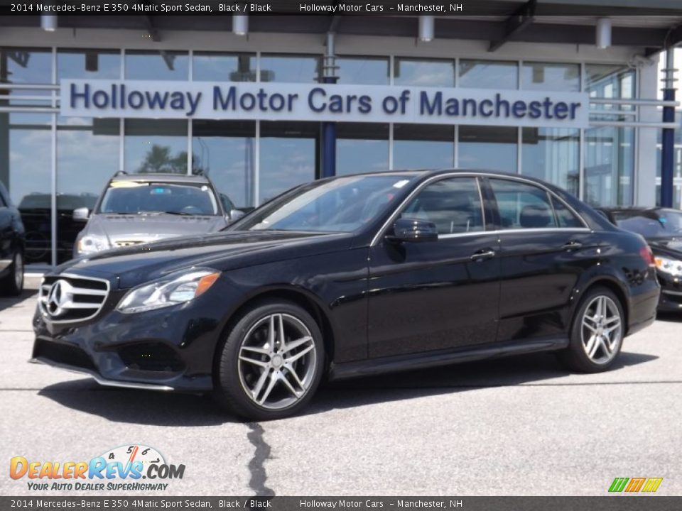 2014 Mercedes-Benz E 350 4Matic Sport Sedan Black / Black Photo #1