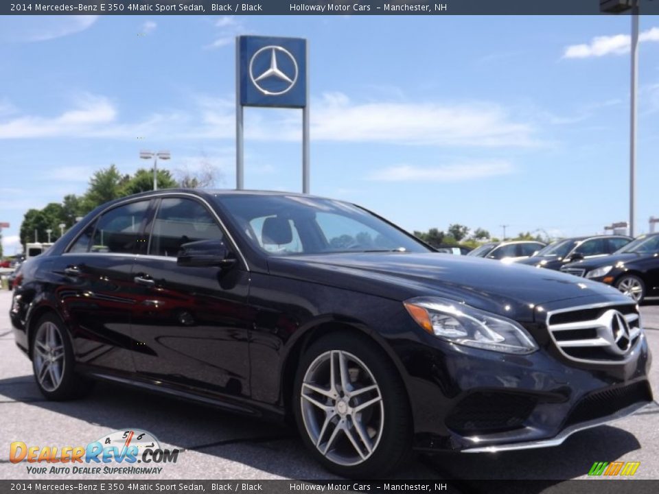 2014 Mercedes-Benz E 350 4Matic Sport Sedan Black / Black Photo #3