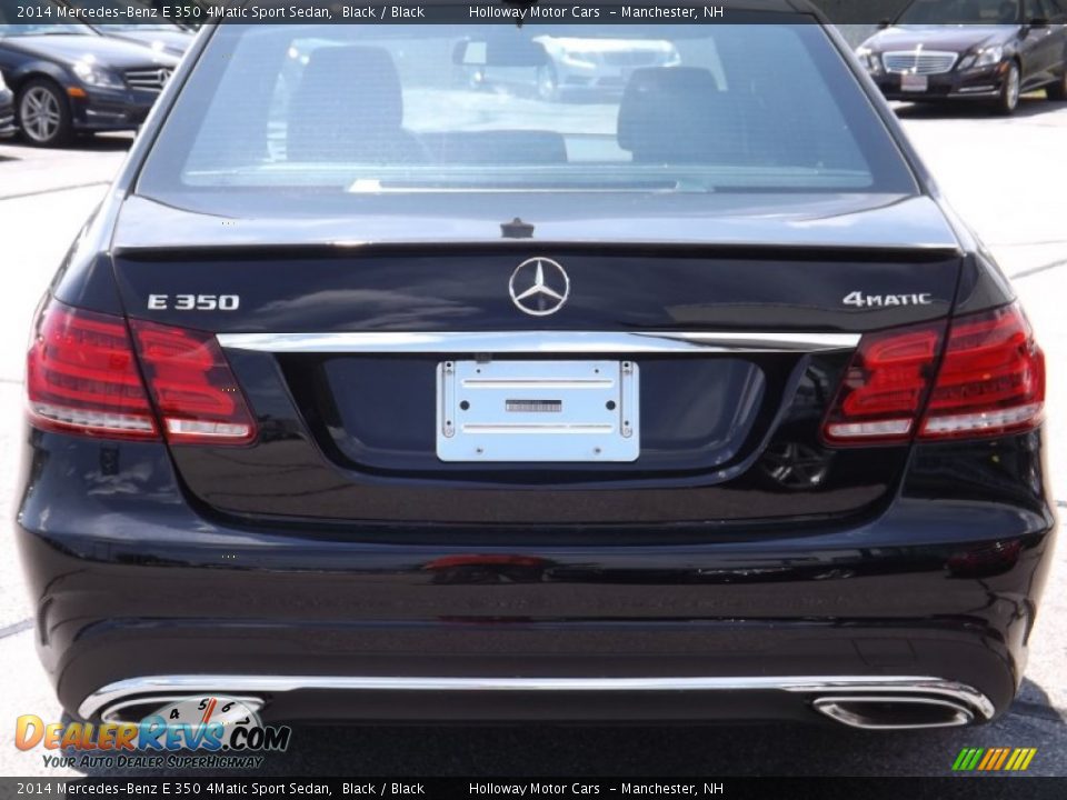 2014 Mercedes-Benz E 350 4Matic Sport Sedan Black / Black Photo #4