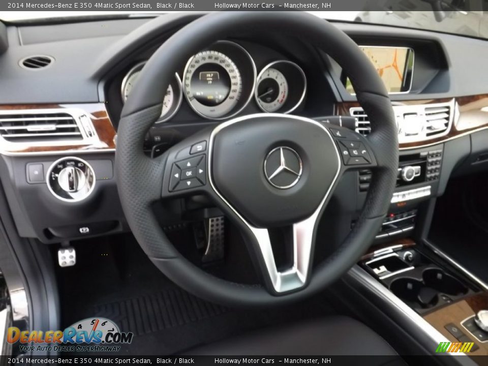 2014 Mercedes-Benz E 350 4Matic Sport Sedan Black / Black Photo #14