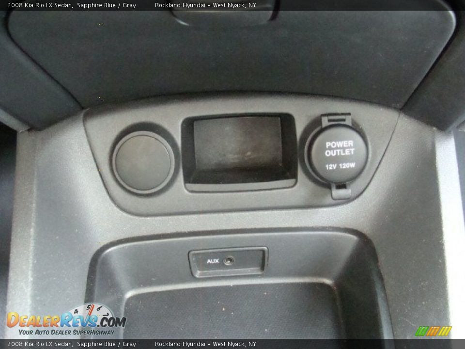 2008 Kia Rio LX Sedan Sapphire Blue / Gray Photo #16