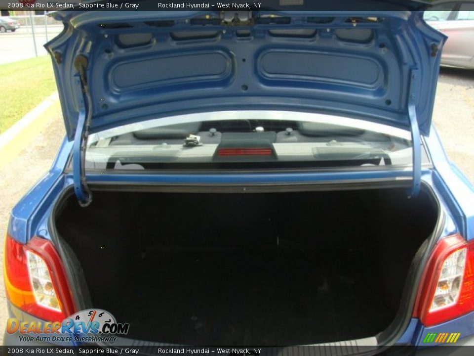 2008 Kia Rio LX Sedan Sapphire Blue / Gray Photo #19