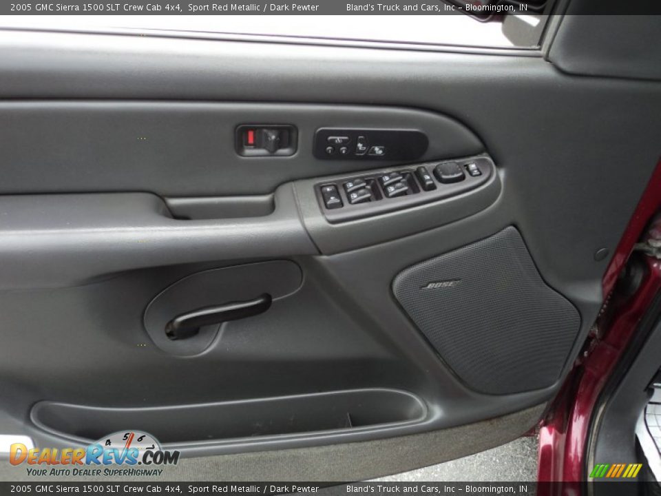 2005 GMC Sierra 1500 SLT Crew Cab 4x4 Sport Red Metallic / Dark Pewter Photo #8