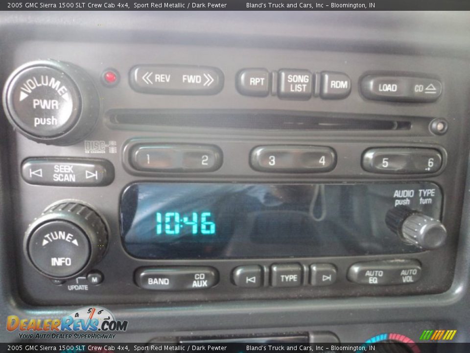 2005 GMC Sierra 1500 SLT Crew Cab 4x4 Sport Red Metallic / Dark Pewter Photo #21