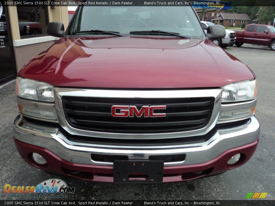 2005 GMC Sierra 1500 SLT Crew Cab 4x4 Sport Red Metallic / Dark Pewter Photo #28
