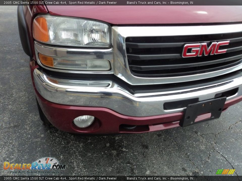 2005 GMC Sierra 1500 SLT Crew Cab 4x4 Sport Red Metallic / Dark Pewter Photo #29