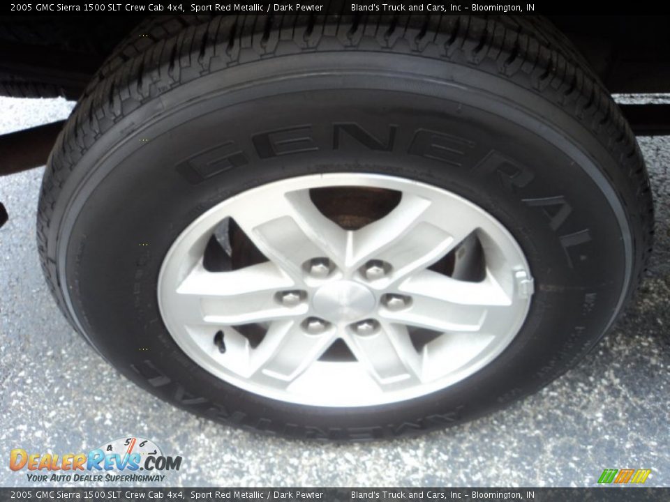 2005 GMC Sierra 1500 SLT Crew Cab 4x4 Sport Red Metallic / Dark Pewter Photo #30