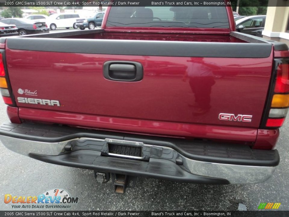 2005 GMC Sierra 1500 SLT Crew Cab 4x4 Sport Red Metallic / Dark Pewter Photo #32