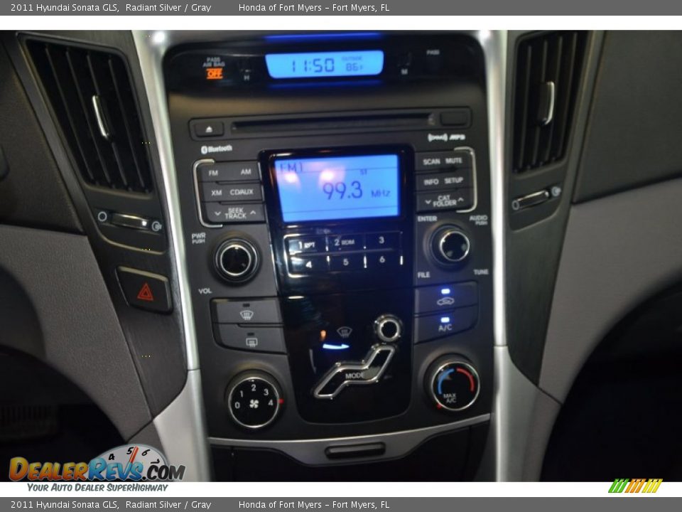 2011 Hyundai Sonata GLS Radiant Silver / Gray Photo #15