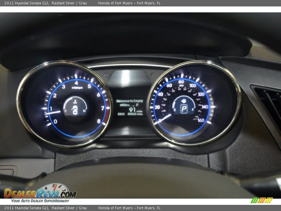 2011 Hyundai Sonata GLS Radiant Silver / Gray Photo #31