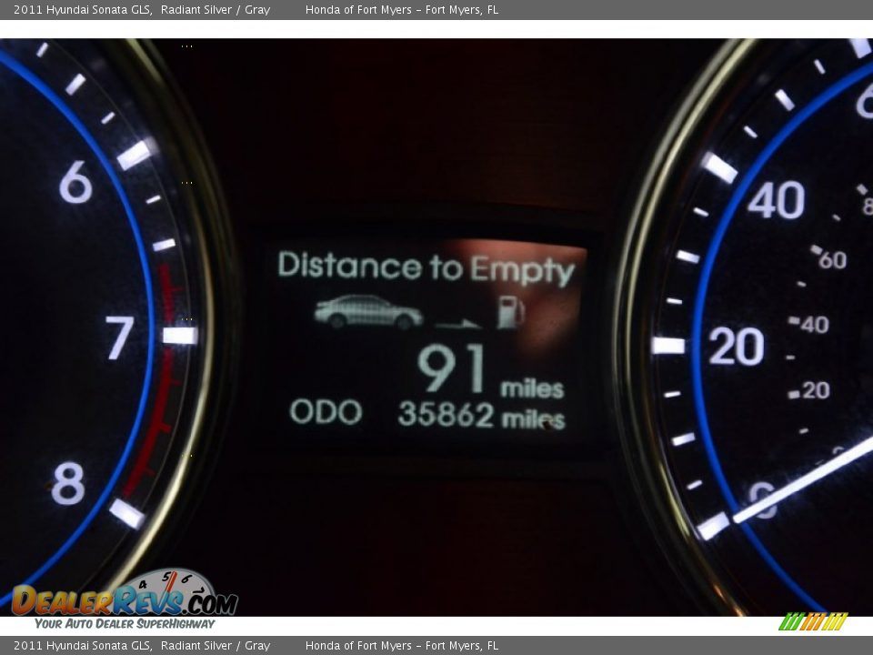 2011 Hyundai Sonata GLS Radiant Silver / Gray Photo #32