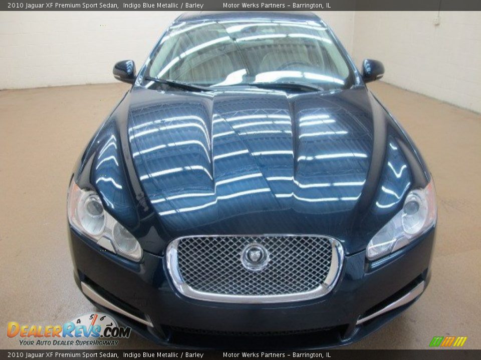 2010 Jaguar XF Premium Sport Sedan Indigo Blue Metallic / Barley Photo #2