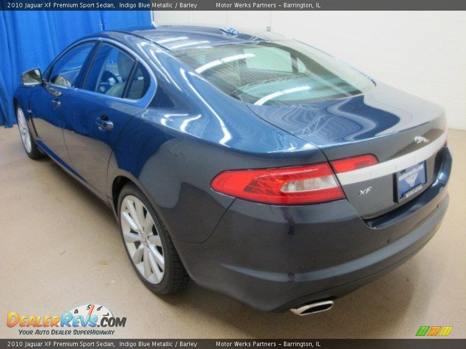 2010 Jaguar XF Premium Sport Sedan Indigo Blue Metallic / Barley Photo #6