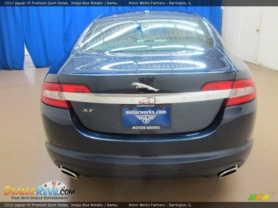 2010 Jaguar XF Premium Sport Sedan Indigo Blue Metallic / Barley Photo #7