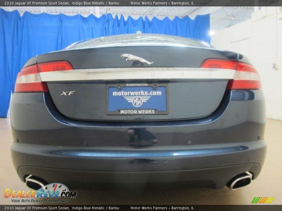 2010 Jaguar XF Premium Sport Sedan Indigo Blue Metallic / Barley Photo #8