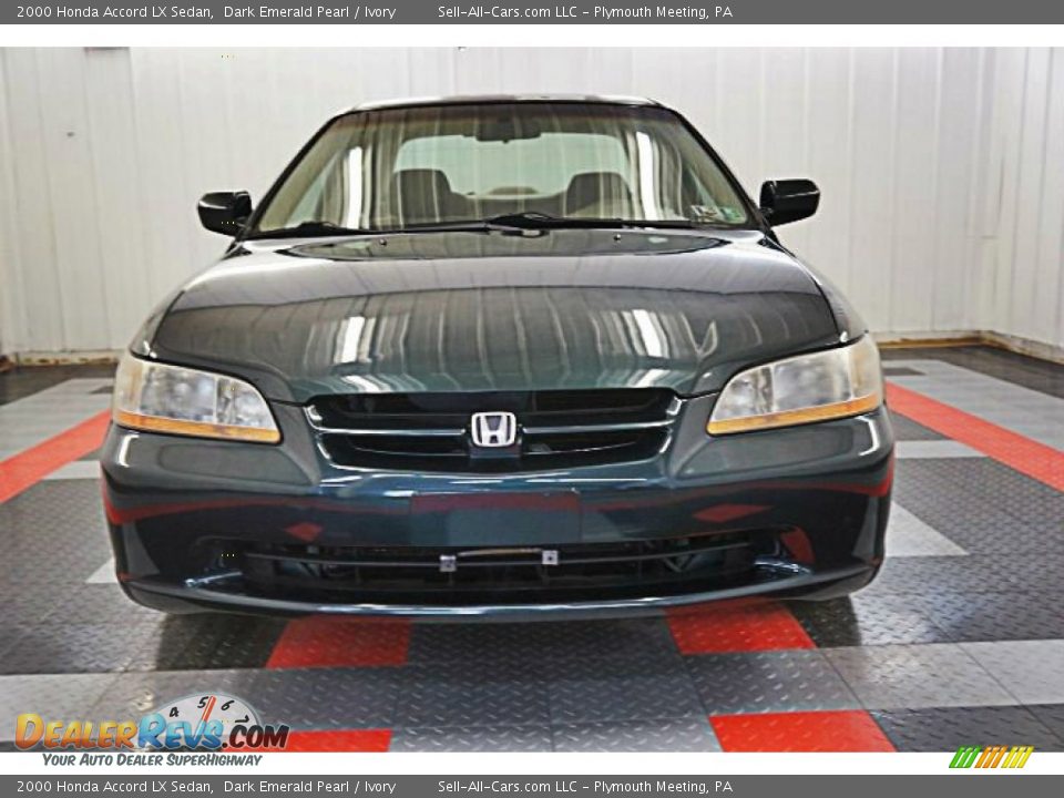 2000 Honda Accord LX Sedan Dark Emerald Pearl / Ivory Photo #3