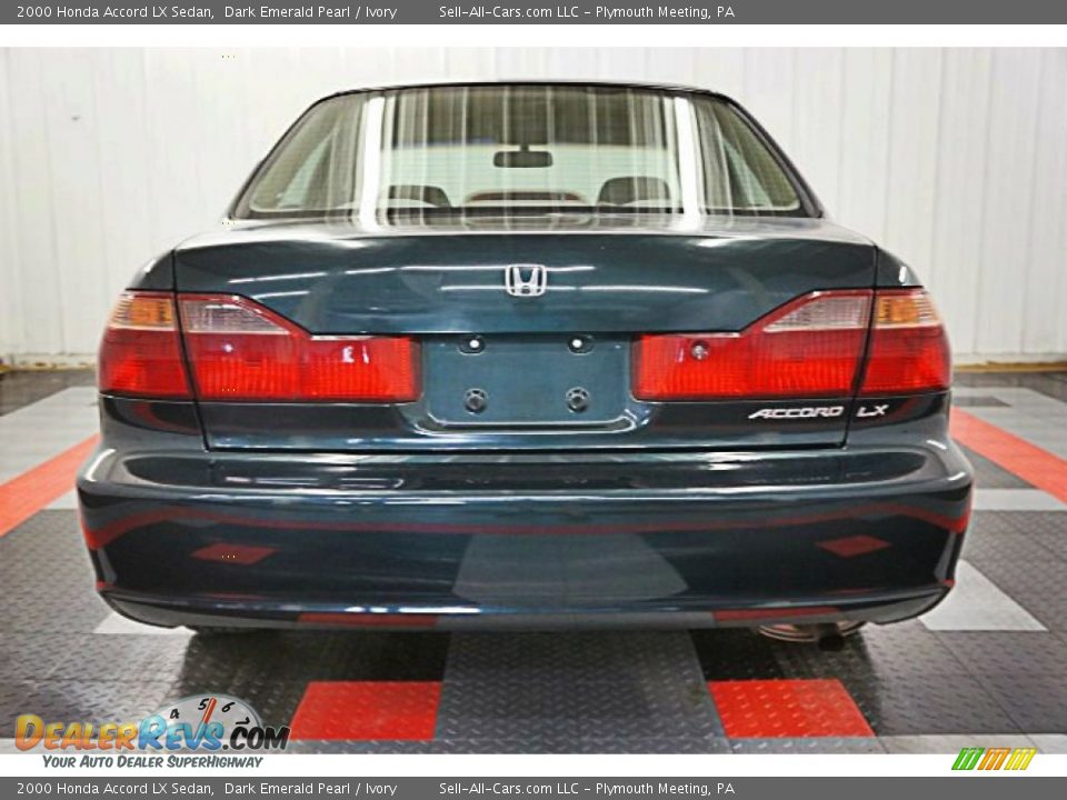2000 Honda Accord LX Sedan Dark Emerald Pearl / Ivory Photo #7