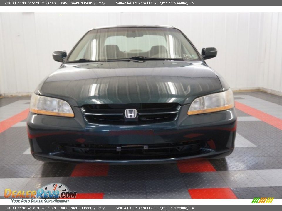 2000 Honda Accord LX Sedan Dark Emerald Pearl / Ivory Photo #13