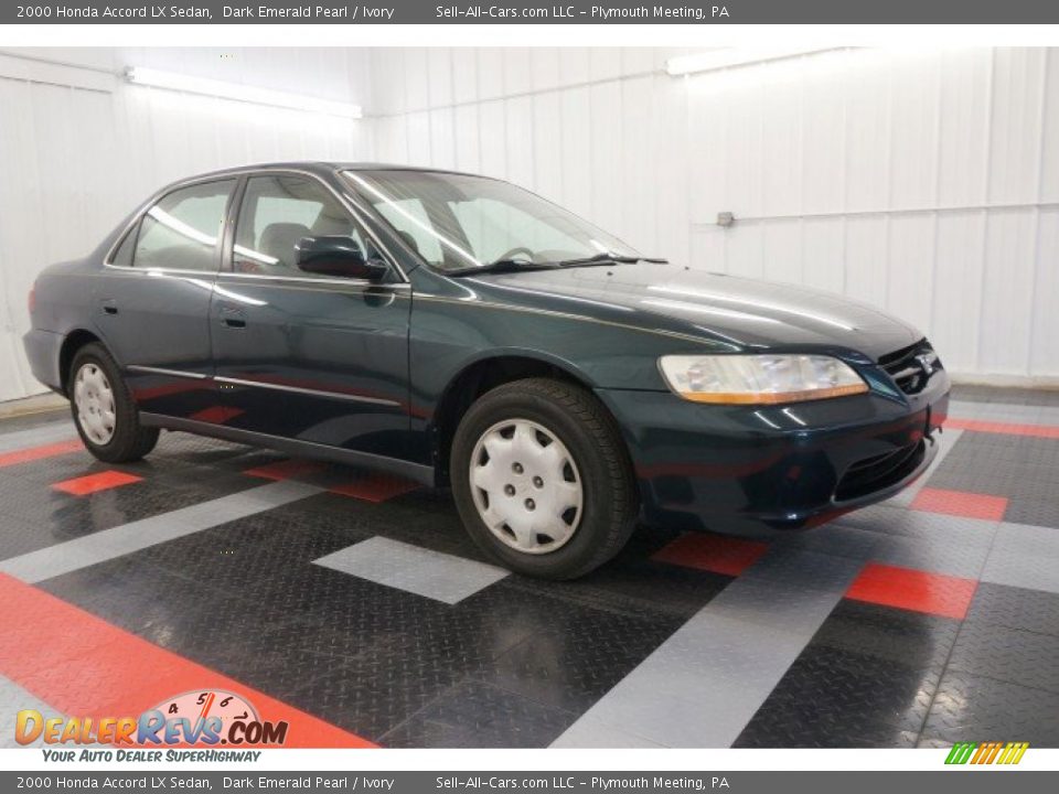 2000 Honda Accord LX Sedan Dark Emerald Pearl / Ivory Photo #15