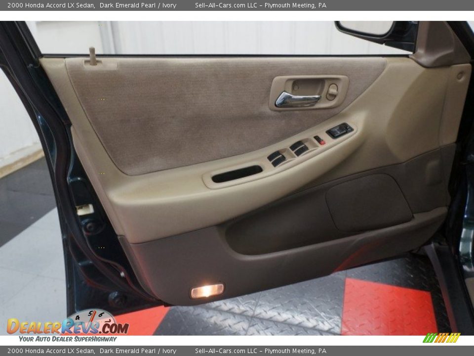 2000 Honda Accord LX Sedan Dark Emerald Pearl / Ivory Photo #22