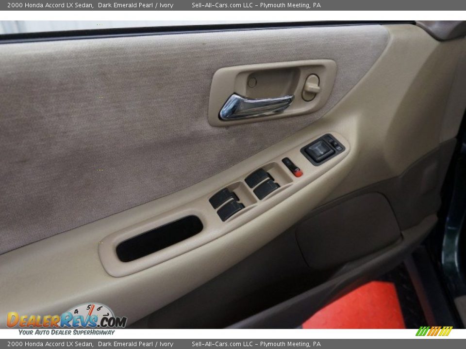 2000 Honda Accord LX Sedan Dark Emerald Pearl / Ivory Photo #23