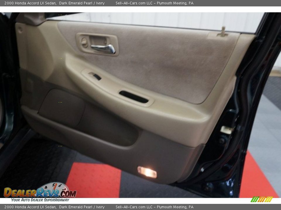 2000 Honda Accord LX Sedan Dark Emerald Pearl / Ivory Photo #27