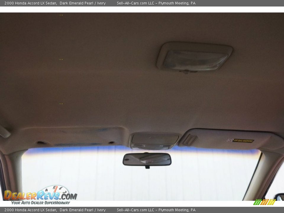 2000 Honda Accord LX Sedan Dark Emerald Pearl / Ivory Photo #28