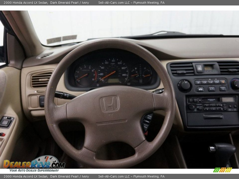 2000 Honda Accord LX Sedan Dark Emerald Pearl / Ivory Photo #30