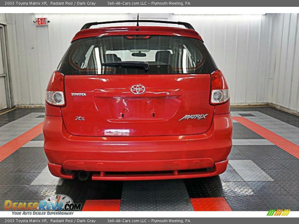 2003 Toyota Matrix XR Radiant Red / Dark Gray Photo #7