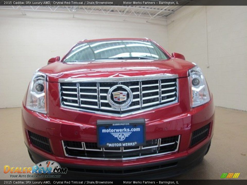 2015 Cadillac SRX Luxury AWD Crystal Red Tintcoat / Shale/Brownstone Photo #3