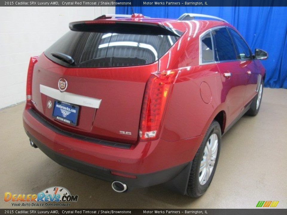 2015 Cadillac SRX Luxury AWD Crystal Red Tintcoat / Shale/Brownstone Photo #8