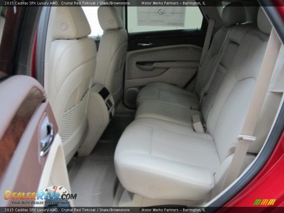 2015 Cadillac SRX Luxury AWD Crystal Red Tintcoat / Shale/Brownstone Photo #13