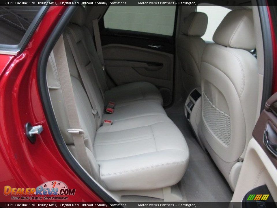 2015 Cadillac SRX Luxury AWD Crystal Red Tintcoat / Shale/Brownstone Photo #15