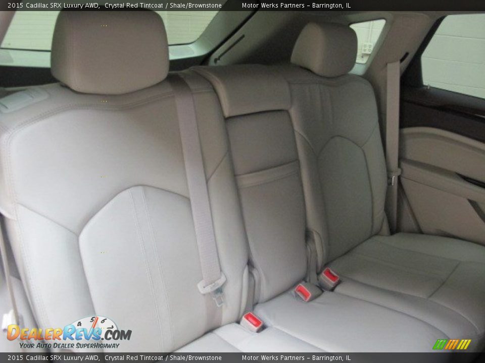 2015 Cadillac SRX Luxury AWD Crystal Red Tintcoat / Shale/Brownstone Photo #16