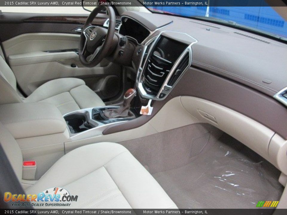2015 Cadillac SRX Luxury AWD Crystal Red Tintcoat / Shale/Brownstone Photo #18