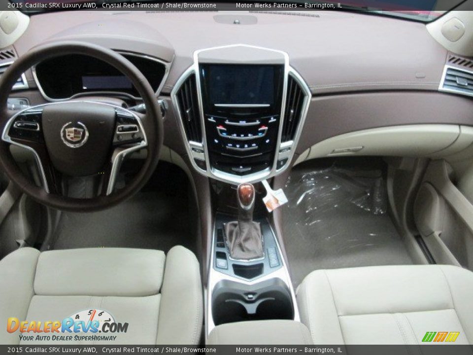 2015 Cadillac SRX Luxury AWD Crystal Red Tintcoat / Shale/Brownstone Photo #20