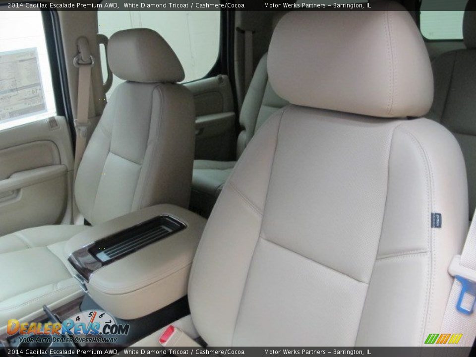2014 Cadillac Escalade Premium AWD White Diamond Tricoat / Cashmere/Cocoa Photo #10