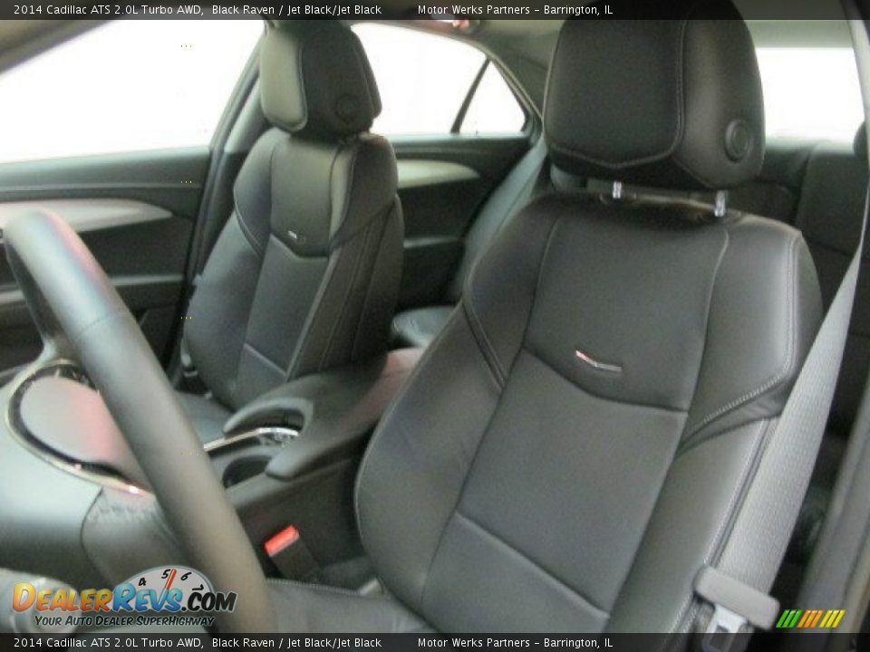 2014 Cadillac ATS 2.0L Turbo AWD Black Raven / Jet Black/Jet Black Photo #12