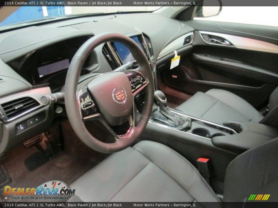 2014 Cadillac ATS 2.0L Turbo AWD Black Raven / Jet Black/Jet Black Photo #19