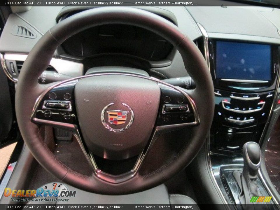 2014 Cadillac ATS 2.0L Turbo AWD Black Raven / Jet Black/Jet Black Photo #21