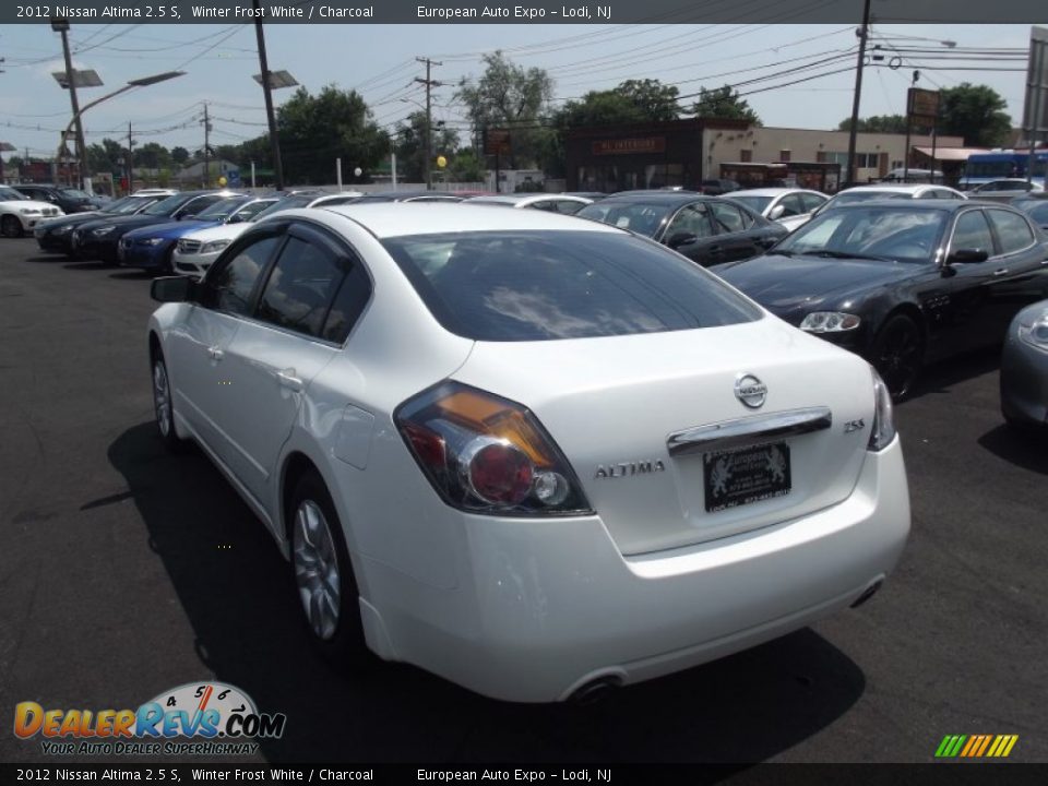 2012 Nissan Altima 2.5 S Winter Frost White / Charcoal Photo #4