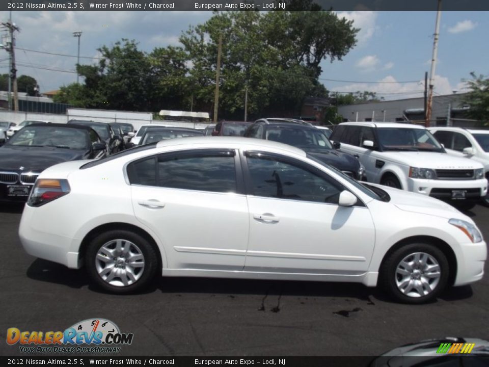 2012 Nissan Altima 2.5 S Winter Frost White / Charcoal Photo #6