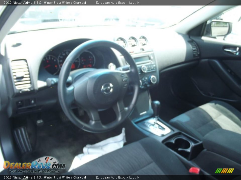 2012 Nissan Altima 2.5 S Winter Frost White / Charcoal Photo #8