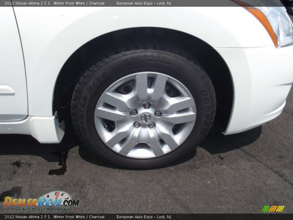 2012 Nissan Altima 2.5 S Winter Frost White / Charcoal Photo #16