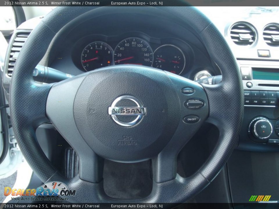 2012 Nissan Altima 2.5 S Winter Frost White / Charcoal Photo #21
