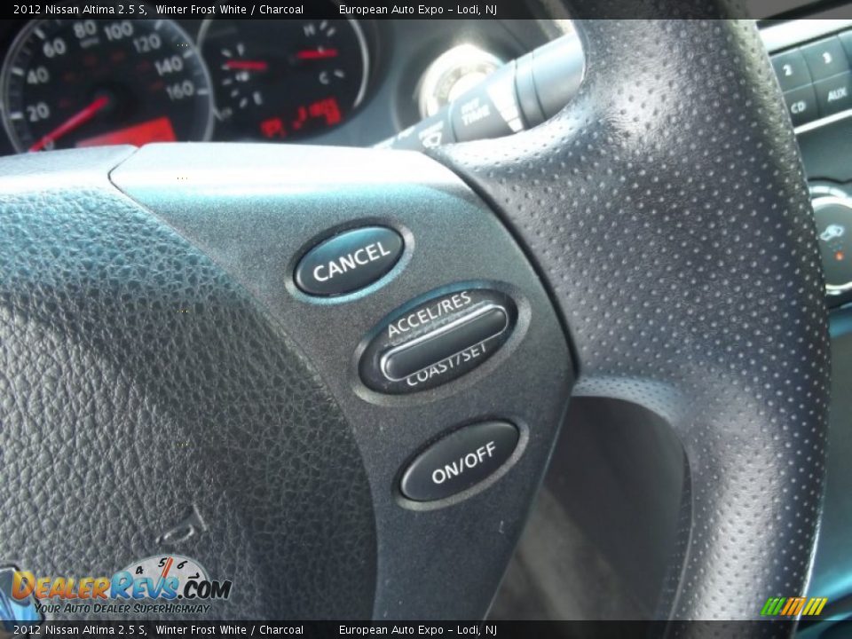 2012 Nissan Altima 2.5 S Winter Frost White / Charcoal Photo #22