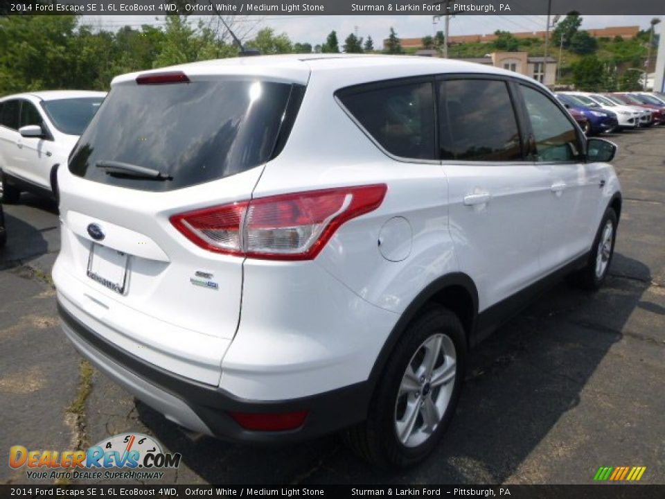 2014 Ford Escape SE 1.6L EcoBoost 4WD Oxford White / Medium Light Stone Photo #2