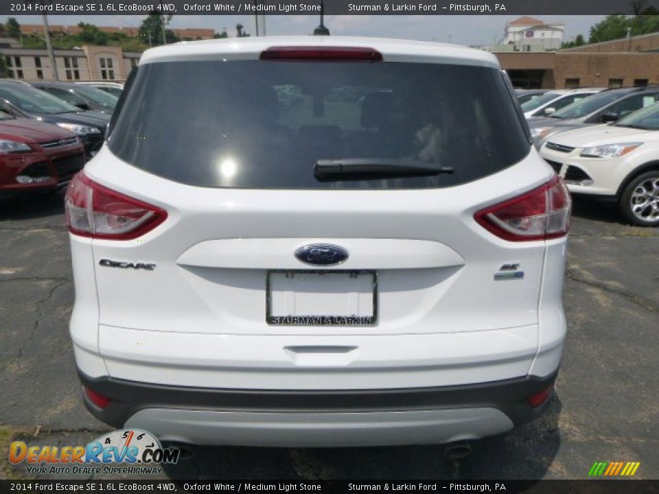 2014 Ford Escape SE 1.6L EcoBoost 4WD Oxford White / Medium Light Stone Photo #3